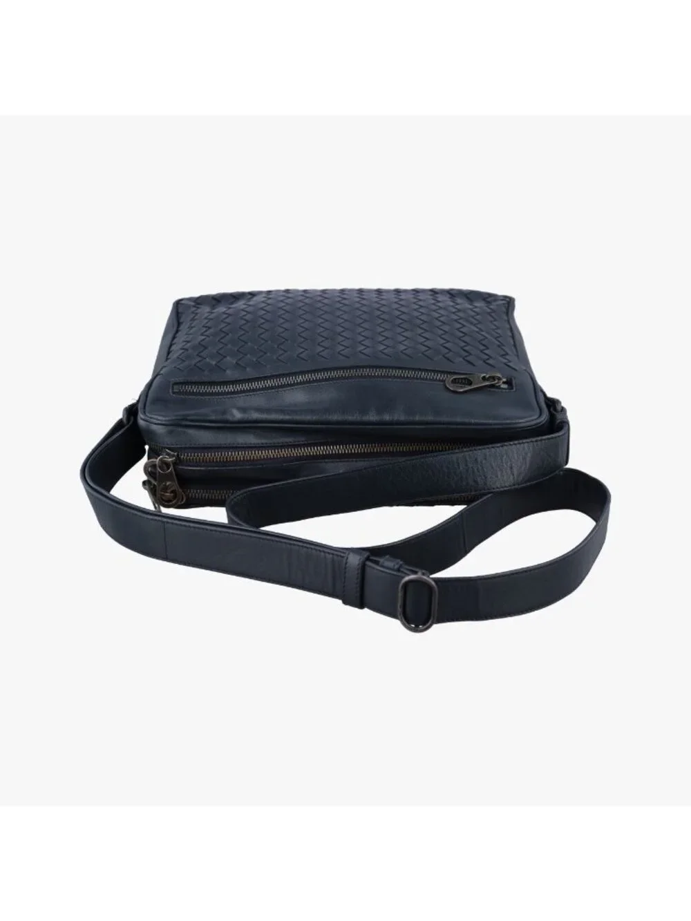 ★SOLD★ Bottega Veneta Intrecciato Navy Lambskin - Picture 8 of 15
